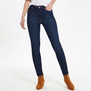 MOTHER high waisted looker in clean sweep 25 skinny ankle jeans Vguc